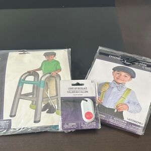 Party City Kids Grandpa Costume Set - Green and Gray